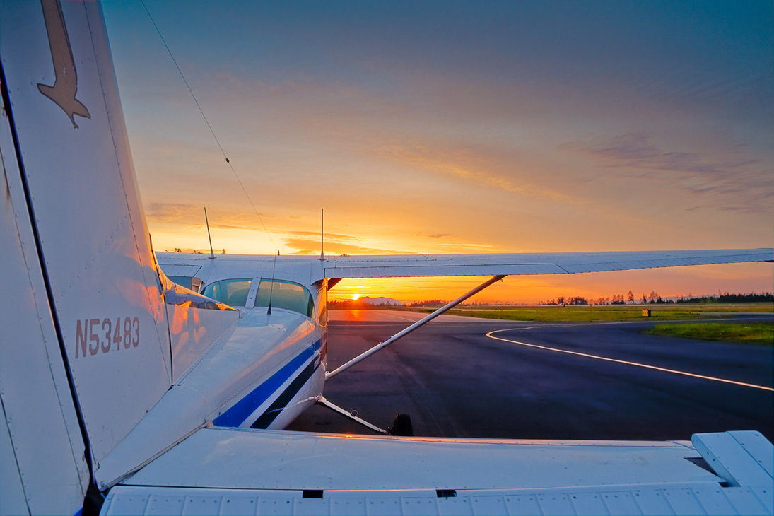 c172_at_sunset_by_elpez7 c172_at_sunset_by_elpez7