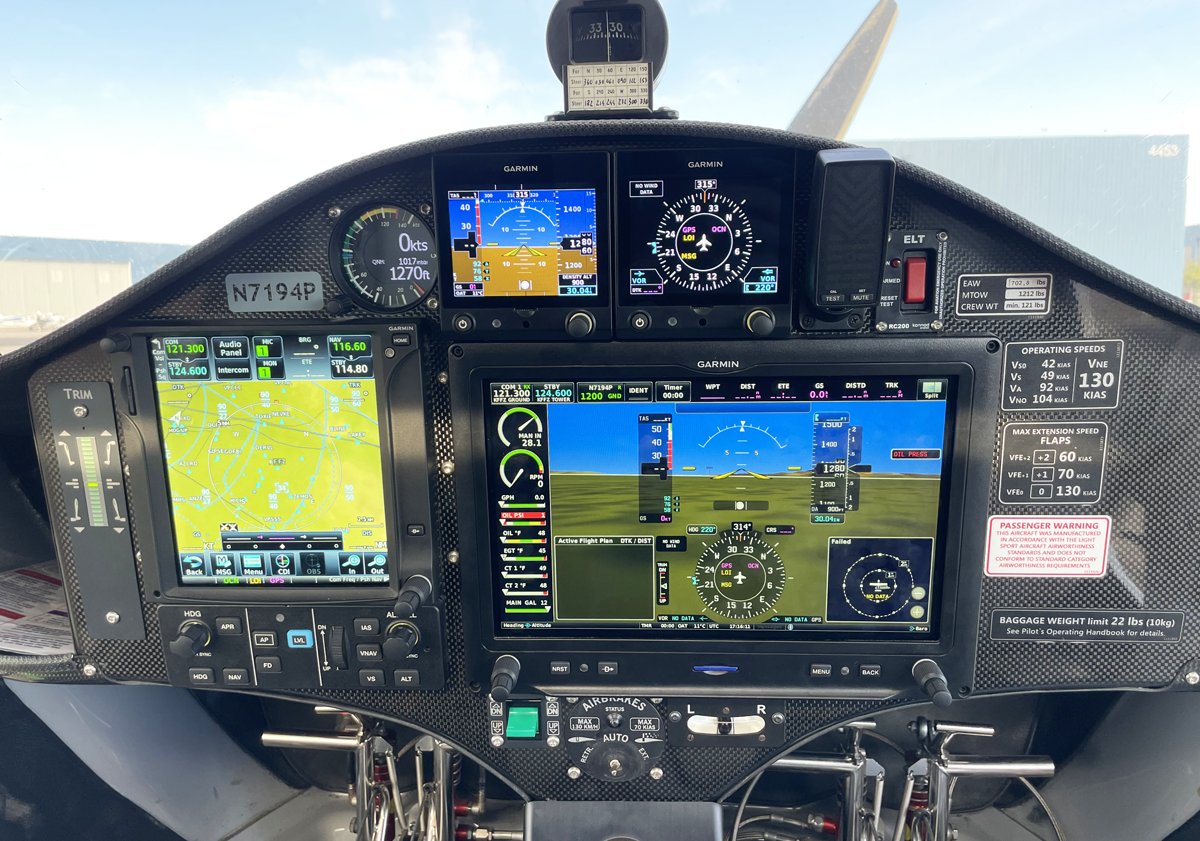Pipistrel Alpha Trainer_N7194P_Panel-Pic1 Pipistrel Alpha Trainer_N7194P_Panel-Pic1
